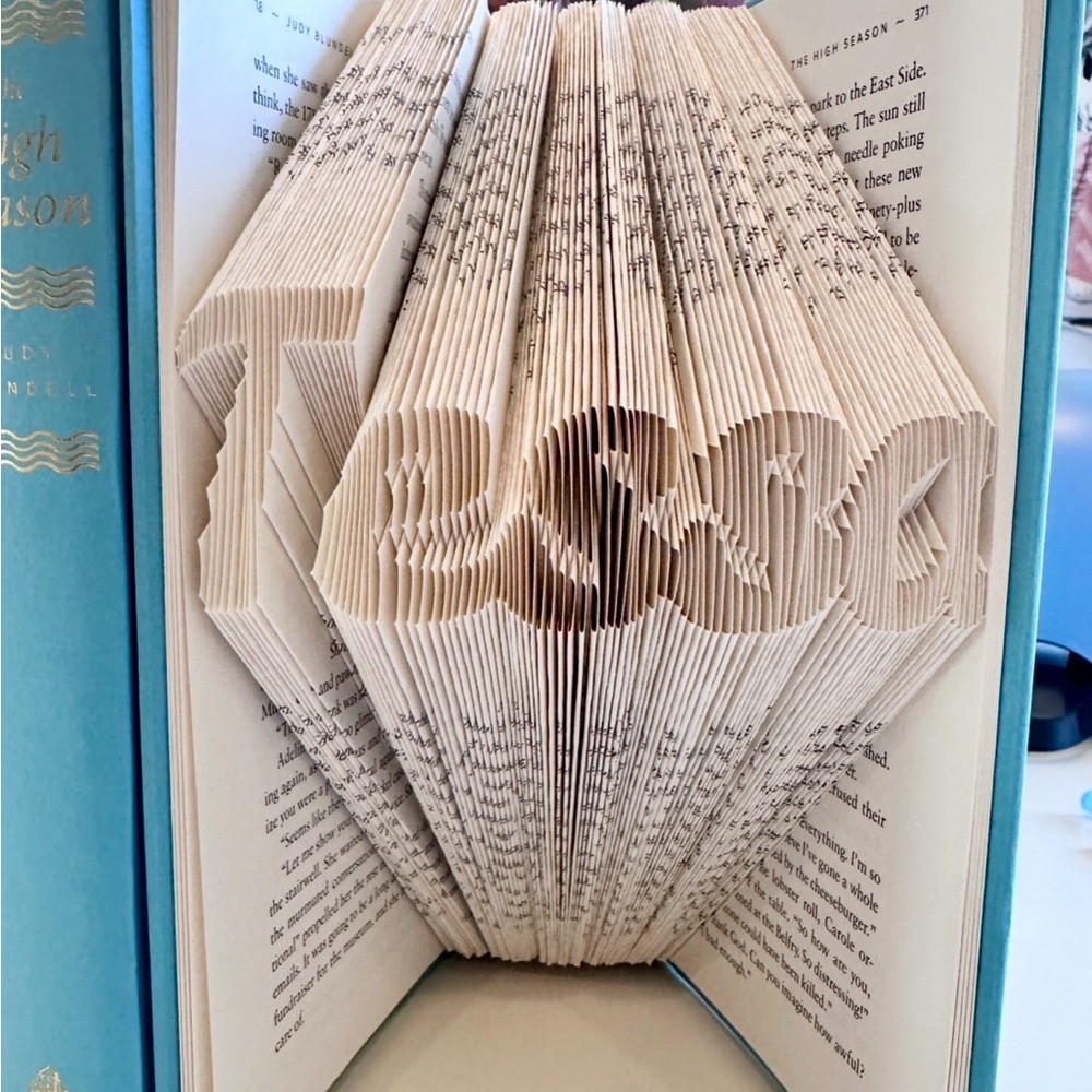 Tessa Folded Book Art - Name Design